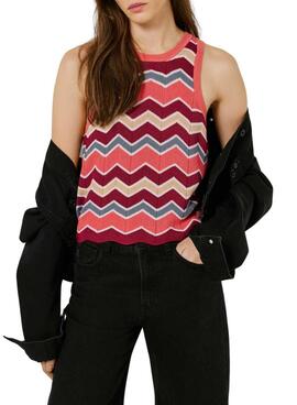 Top Pepe Jeans Kasha rosa para mujer