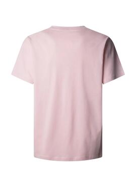 Camiseta Pepe Jeans Eggo rosa para hombre
