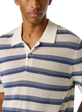 Polo Pepe Jeans Florian azul rayas para hombre