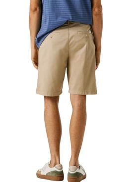 Shorts Pepe Jeans chino beige para hombre