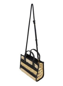 Bolso Pepe Jeans Zadie beige y negro para mujer