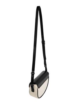 Bolso Pepe Jeans Crisha blanco y negro para mujer