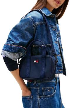 Bolso Tommy Jeans Daily crossover azul para mujer