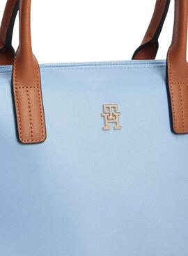 Bolso Tommy Hilfiger Popette mini azul para mujer