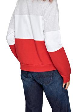 Sudadera Pepe Jeans Bibiana Rojo Mujer