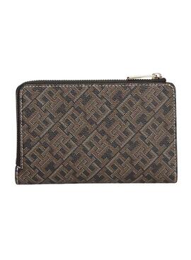Cartera Tommy Hilfiger Monoplay Icon marrón para mujer