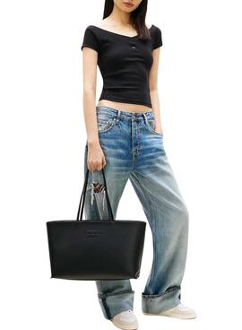 Bolso Tommy Jeans Must tote negro para mujer