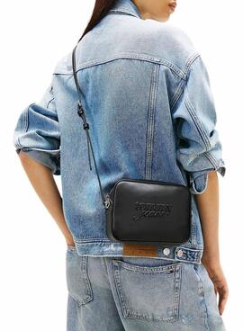 Bolso Tommy Jeans Must Camera negro para mujer