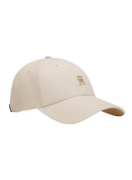 Gorra Tommy Hilfiger Elevated Chic beige para mujer