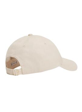 Gorra Tommy Hilfiger Elevated Chic beige para mujer