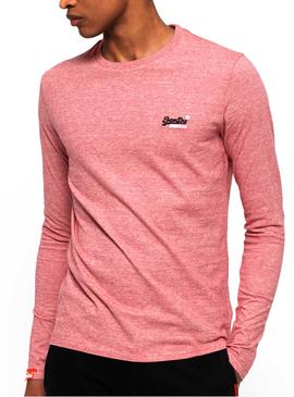 Camiseta Superdry Vintage Long Rojo Hombre