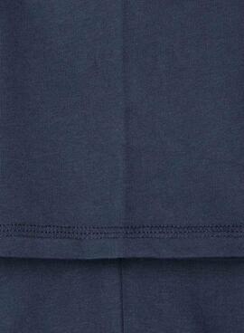 Camiseta Pepe Jeans Carter estampado logo azul marino para niño