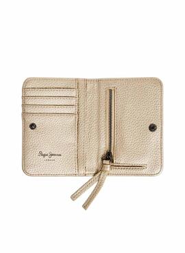 Cartera Pepe Jeans Tyler dorado para mujer
