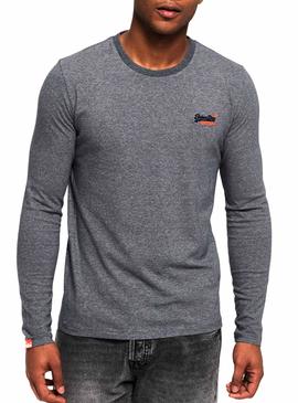 Camiseta Superdry Vintage Long Gris Hombre