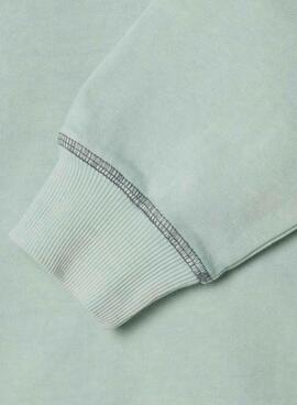 Sudadera Pepe Jeans Preston verde agua para niño