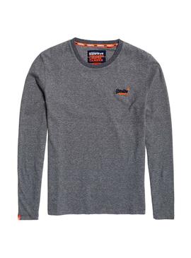 Camiseta Superdry Vintage Long Gris Hombre