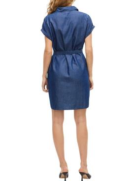 Vestido Vila Vinori denim azul oscuro para mujer