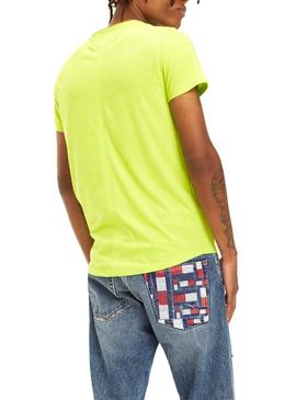 Camiseta Tommy Jeans Marbled Lima Hombre