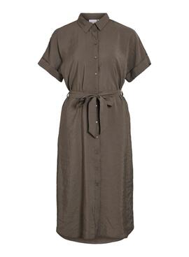 Vestido Vila Vihula verde para mujer