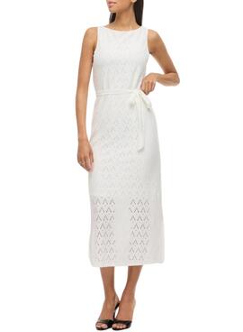 Vestido Vila Malina blanco para mujer