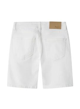 Pantalón corto Pepe Jeans Hacther blanco para niño