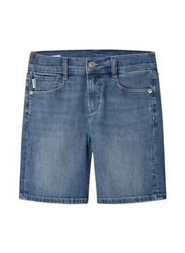 Pantalón corto Pepe Jeans Cashed azul medio para niño