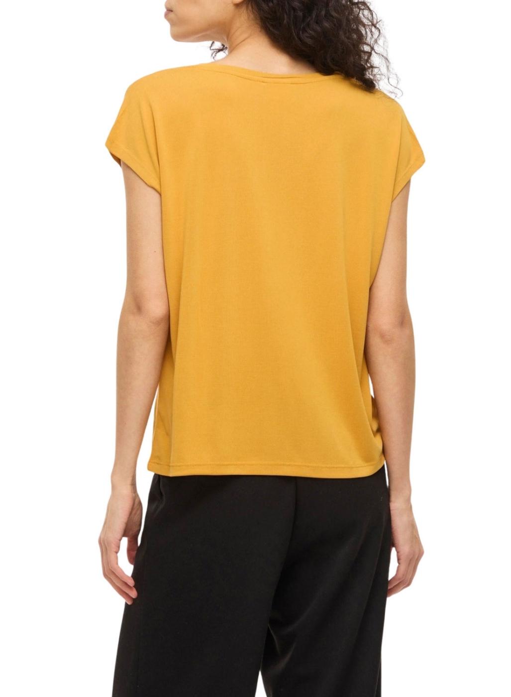 Camiseta Vila Vimodala mostaza para mujer
