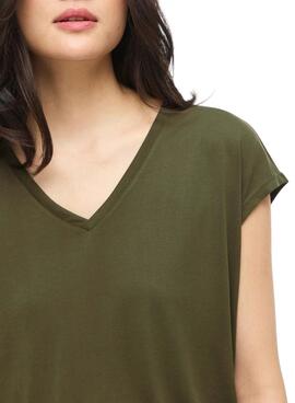 Camiseta Vila Vimodala verde para mujer
