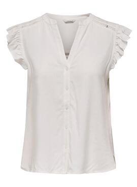 Blusa Only Rosella blanco para mujer