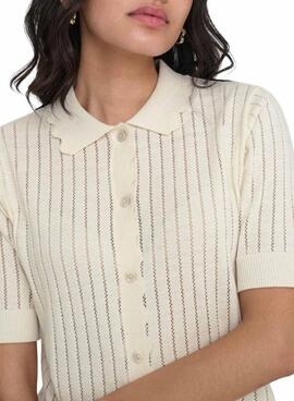 Polo Only Elma beige para mujer