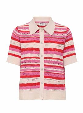 Polo Only Llula rosa para mujer