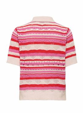 Polo Only Llula rosa para mujer