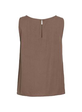 Top Vila Vizina marrón para mujer