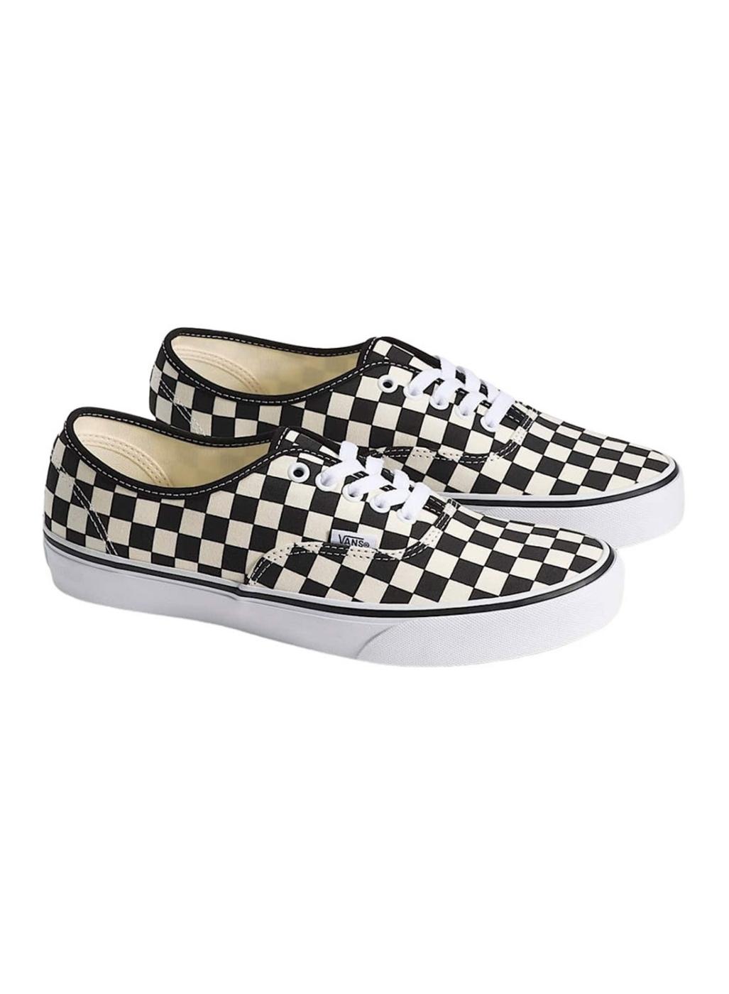 Zapatillas Vans Authentic Check negro y blanco para hombre
