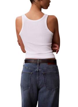 Camiseta Calvin Klein Jeans Contour blanco para mujer
