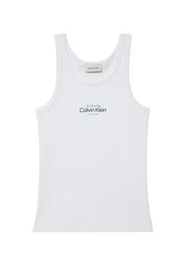 Camiseta Calvin Klein Jeans Contour blanco para mujer