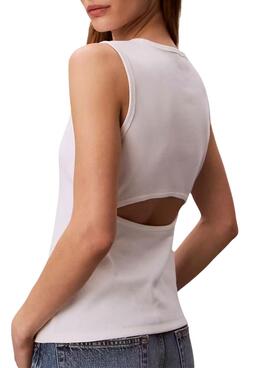 Camiseta Calvin Klein Jeans Cuto blanco para mujer