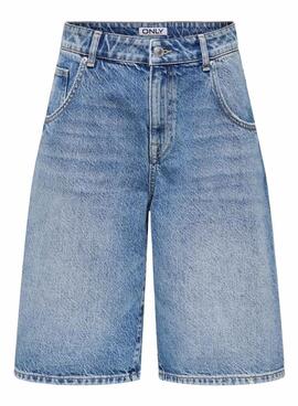 Bermudas vaqueras Only Mate azul para mujer