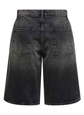 Bermudas vaqueras Only Mate negro para mujer