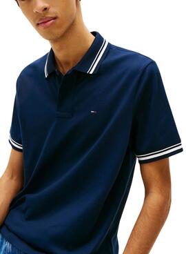 Polo Tommy Jeans Tipped marino para hombre