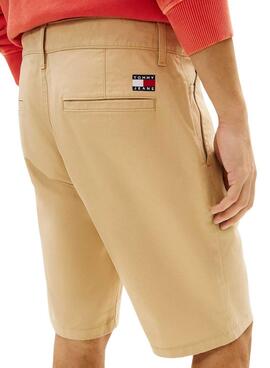 Bermuda Tommy Jeans Scanton beige para hombre