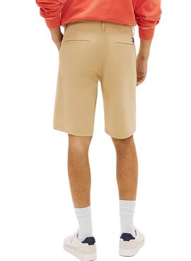 Bermuda Tommy Jeans Scanton beige para hombre