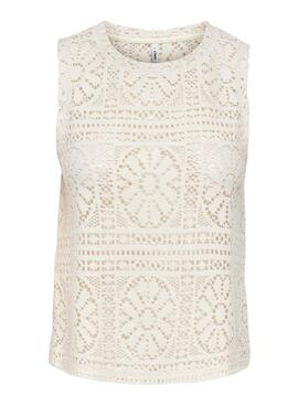 Top Only Llian blanco para mujer