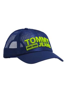 Gorra Tommy Jeans Trucker Azul Marino Hombre