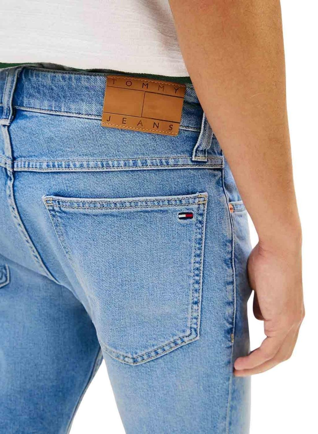 Bermuda vaquera Tommy Jeans Ronnie lavado claro para hombre