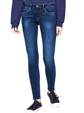 Pantalon Vaquero Pepe Jeans Pixie Azul Mujer