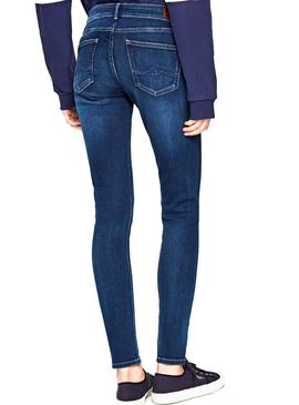 Pantalon Vaquero Pepe Jeans Pixie Azul Mujer