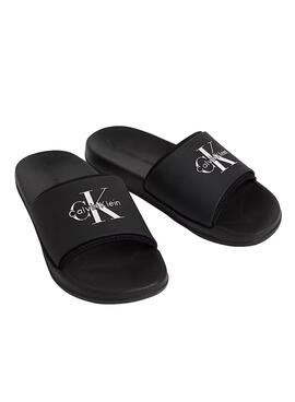 Sandalias Calvin Klein Jeans Slide negro para hombre