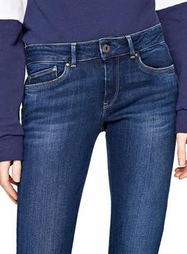 Pantalon Vaquero Pepe Jeans Pixie Azul Mujer