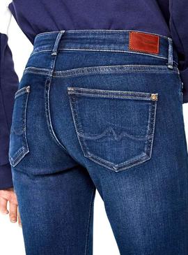 Pantalon Vaquero Pepe Jeans Pixie Azul Mujer